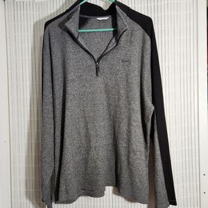 Calvin Klein Long sleeve Sweater Size XL Gray Size Small Zipper On Front